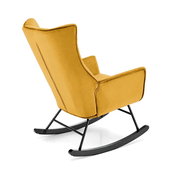 Fotel BAZALTO bujany musztardowy - Halmar