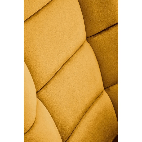 Fotel BAZALTO bujany musztardowy - Halmar