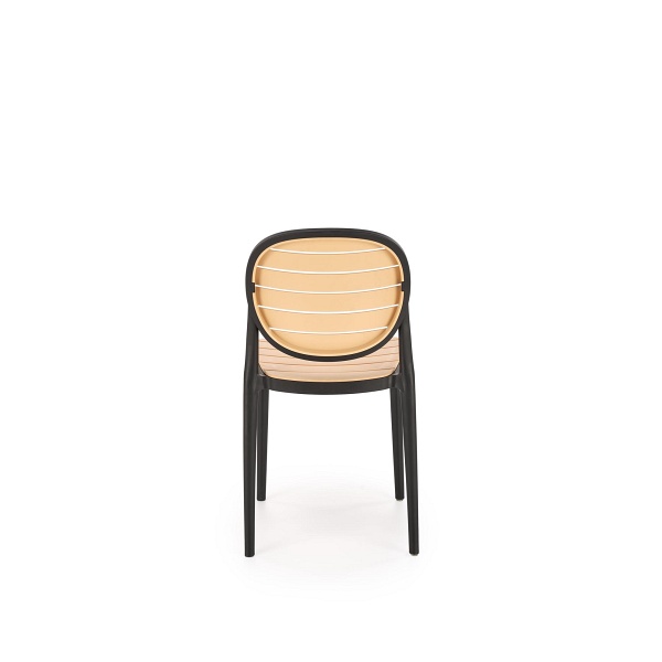 Krzesło K529 czarny / naturalny - Halmar