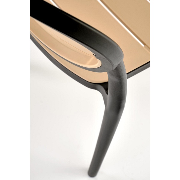 Krzesło K529 czarny / naturalny - Halmar