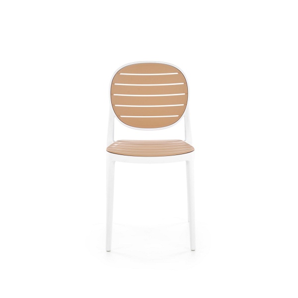 Krzesło K529 biały / naturalny - Halmar