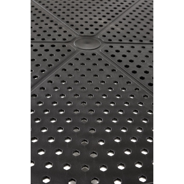 Stół CALVO okrągły czarny - Halmar