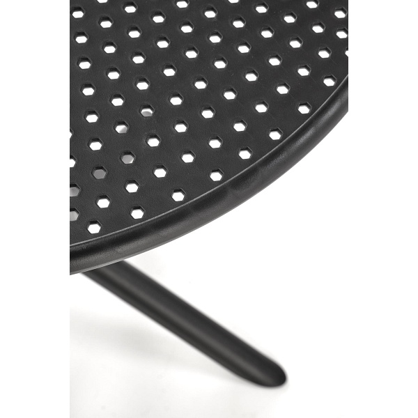 Stół CALVO okrągły czarny - Halmar