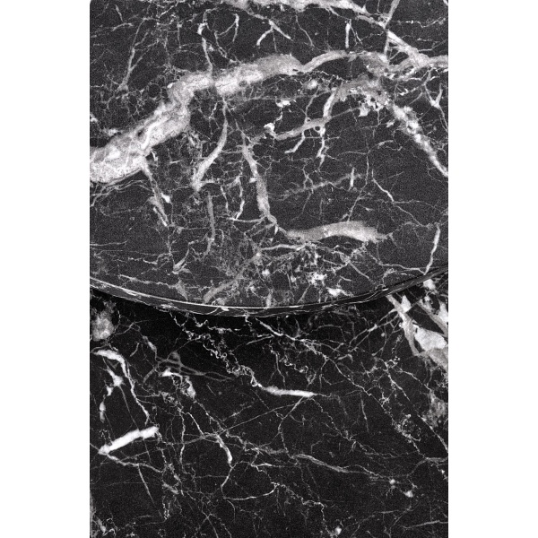 OREO zestaw dwóch ław czarny marmur / czarny - Halmar