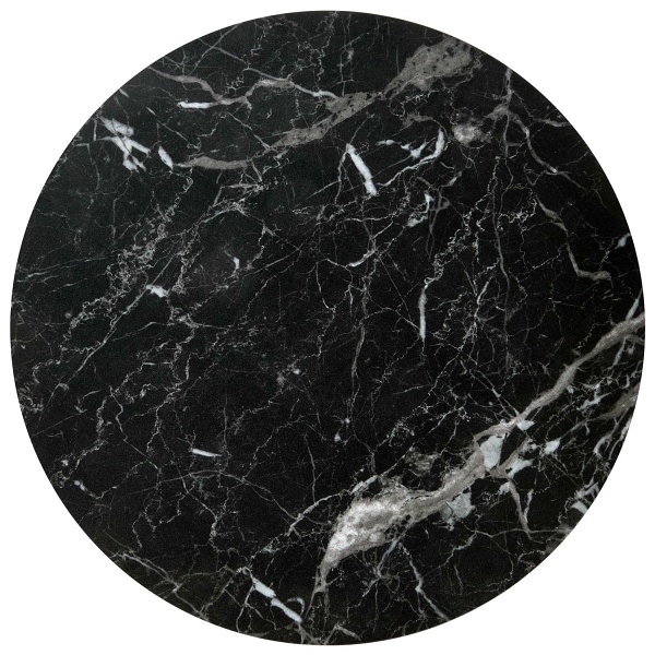 OREO zestaw dwóch ław czarny marmur / czarny - Halmar