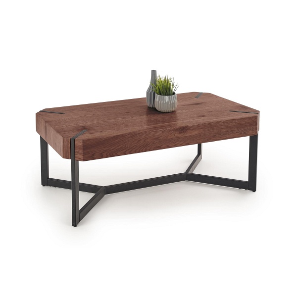 Ława LAVIDA orzechowy / czarny - Halmar