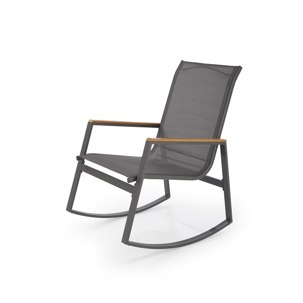 Krzesło ZLATAN ogrodowe c.popiel / j.popiel - Halmar