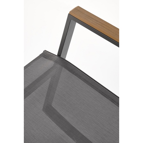 Krzesło ZLATAN ogrodowe c.popiel / j.popiel - Halmar