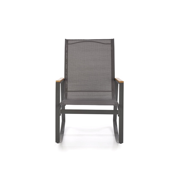 Krzesło ZLATAN ogrodowe c.popiel / j.popiel - Halmar