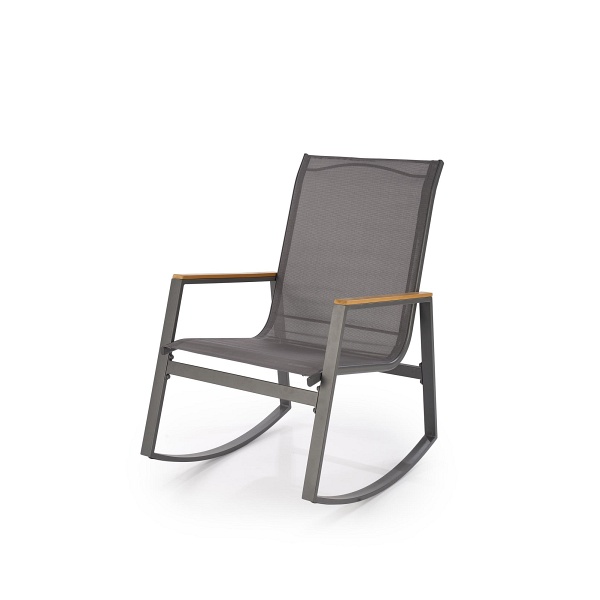 Krzesło ZLATAN ogrodowe c.popiel / j.popiel - Halmar