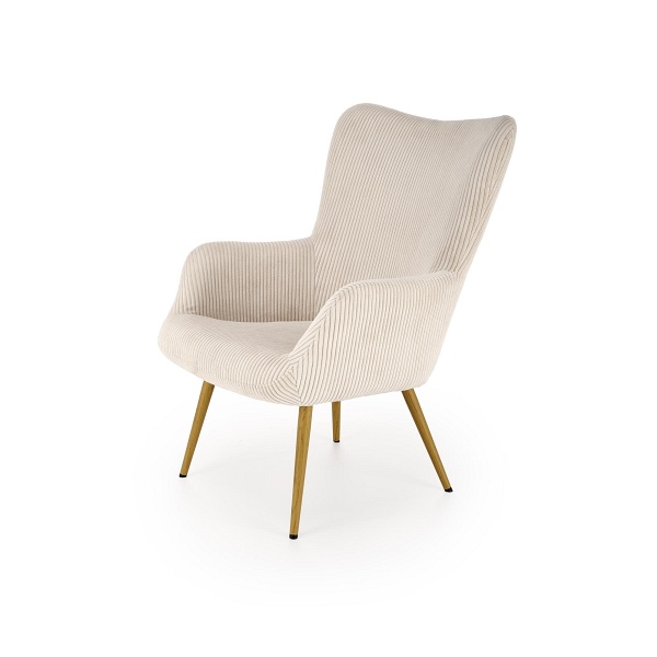 Fotel AMARO wypoczynkowy, kremowy - Halmar