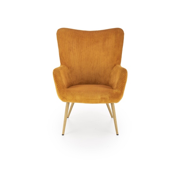 Fotel AMARO wypoczynkowy, musztardowy - Halmar