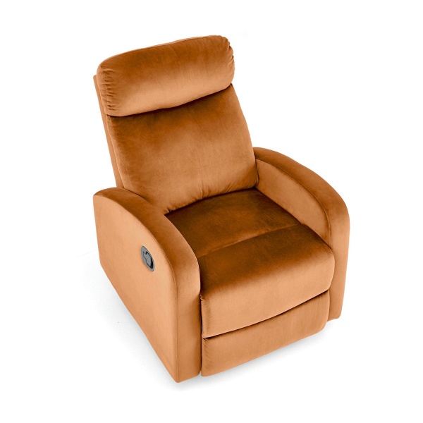 Fotel WONDER rozkładany z funkcją kołyski, cynamonowy - Halmar