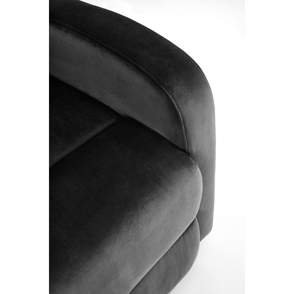 Fotel WONDER rozkładany z funkcją kołyski, czarny - Halmar