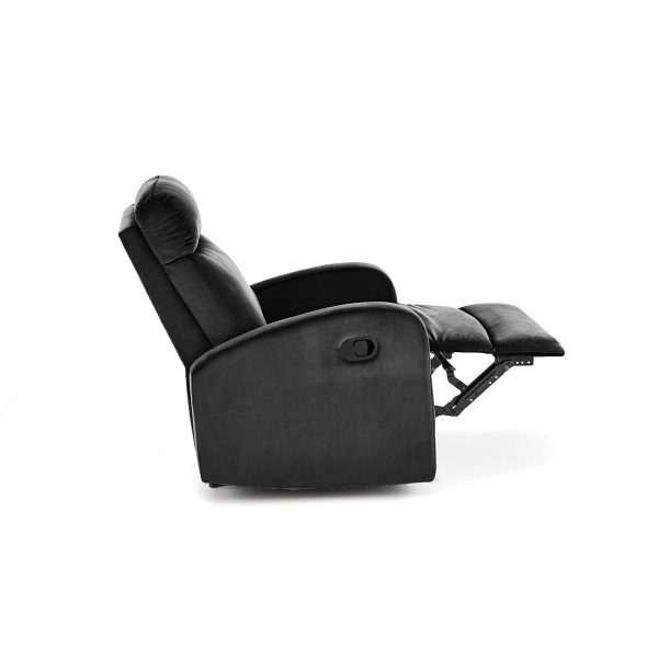 Fotel WONDER rozkładany z funkcją kołyski, czarny - Halmar