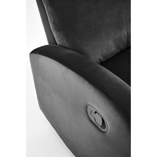 Fotel WONDER rozkładany z funkcją kołyski, czarny - Halmar