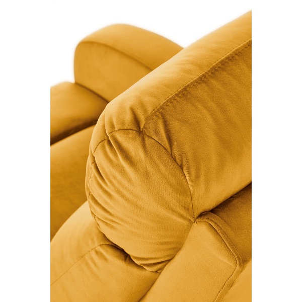 Fotel WONDER rozkładany z funkcją kołyski, musztardowy - Halmar