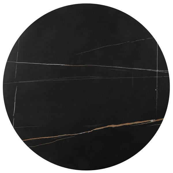 FATIMA zestaw 2 ław, czarny marmur / złoty - Halmar