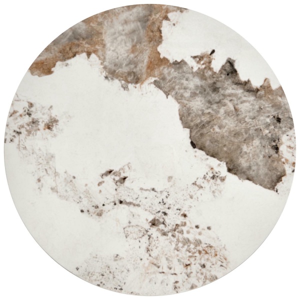 INES zestaw 2 ław, beżowy marmur / biały - Halmar