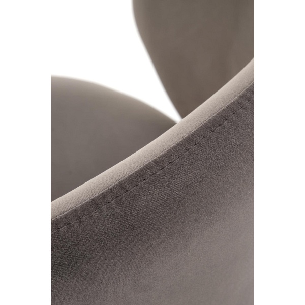 Hoker H121 nogi - czarny, siedzisko - popielaty - Halmar