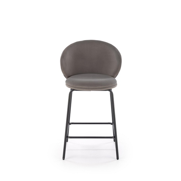 Hoker H121 nogi - czarny, siedzisko - popielaty - Halmar