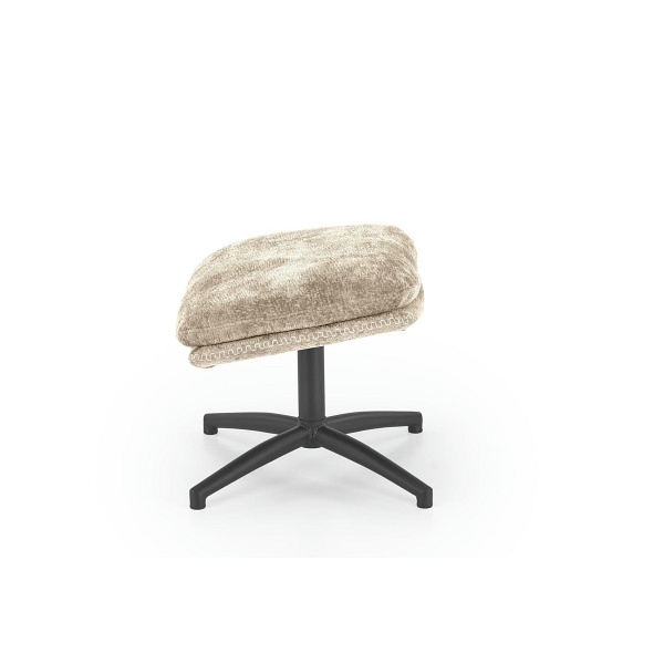 Fotel DARIO wypoczynkowy z podnóżkiem oraz z funkcją kołyski, beżowy - Halmar