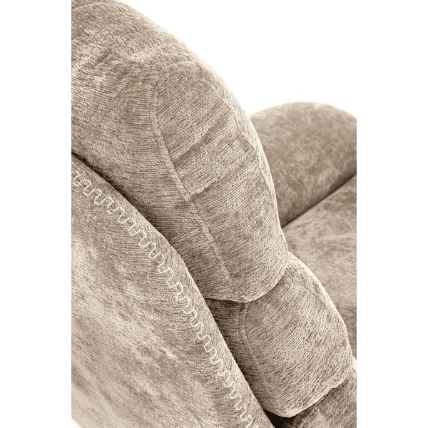 Fotel DARIO wypoczynkowy z podnóżkiem oraz z funkcją kołyski, beżowy - Halmar