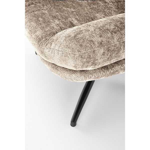 Fotel DARIO wypoczynkowy z podnóżkiem oraz z funkcją kołyski, beżowy - Halmar