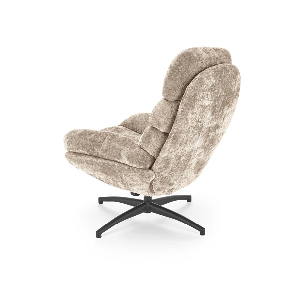 Fotel DARIO wypoczynkowy z podnóżkiem oraz z funkcją kołyski, beżowy - Halmar