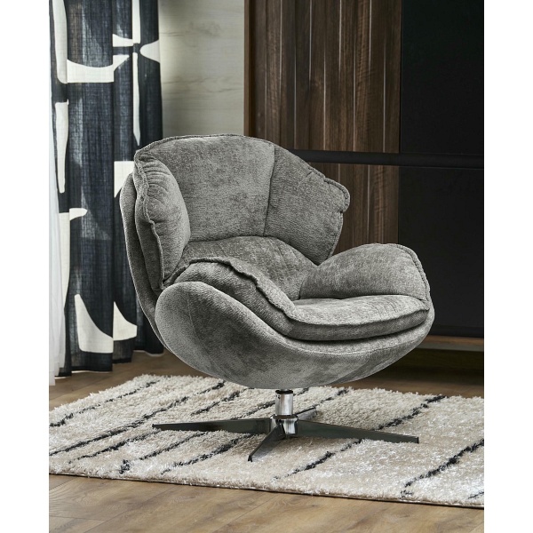 Fotel GUIDO wypoczynkowy popielaty - Halmar