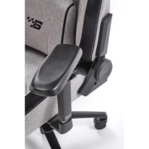 Fotel ALISTER gabinetowy popielaty / czarny - Halmar