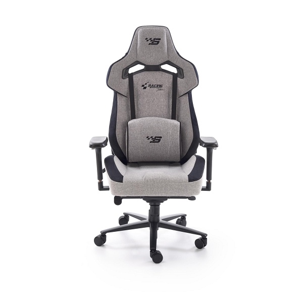 Fotel ALISTER gabinetowy popielaty / czarny - Halmar