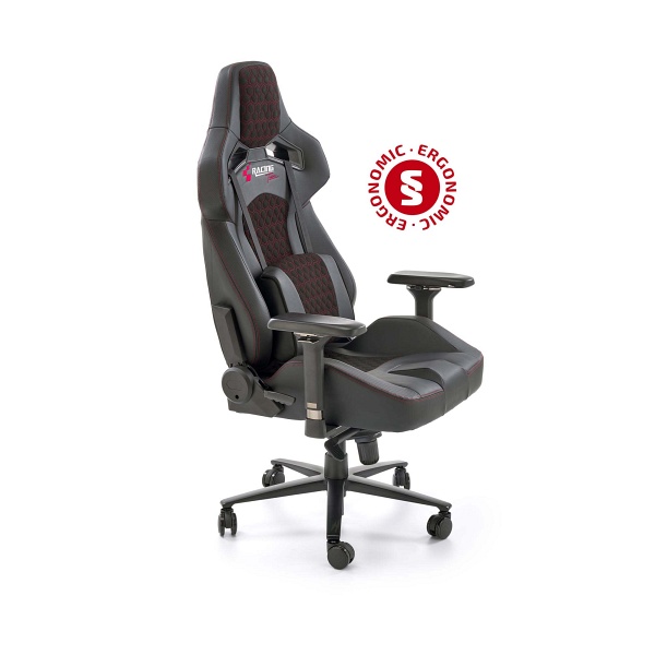 Fotel BALDUR gabinetowy c.popielaty / czarny - Halmar