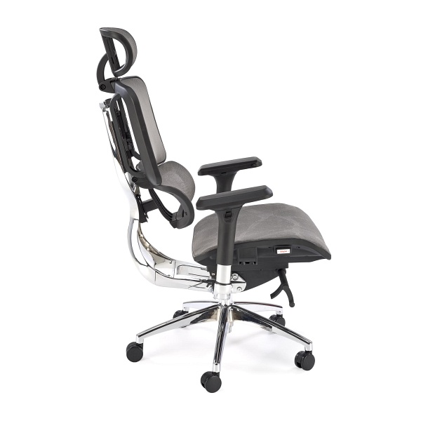 Fotel ETHAN gabinetowy popielaty - Halmar