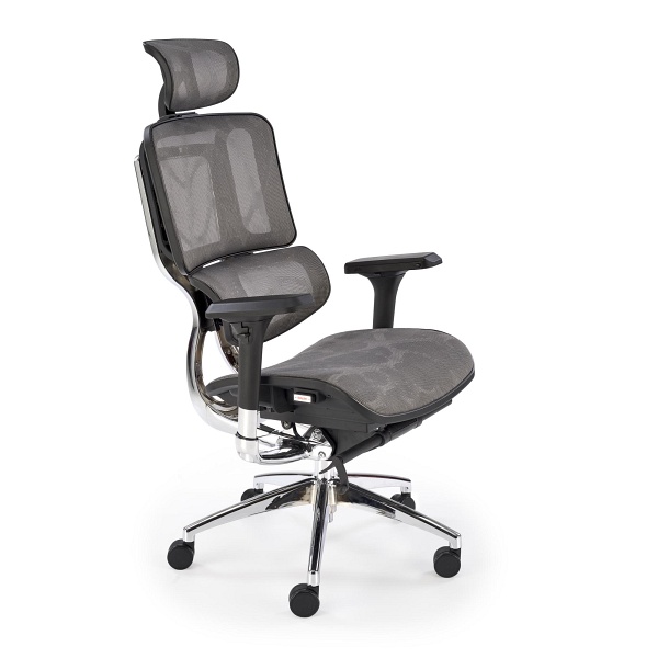 Fotel ETHAN gabinetowy popielaty - Halmar