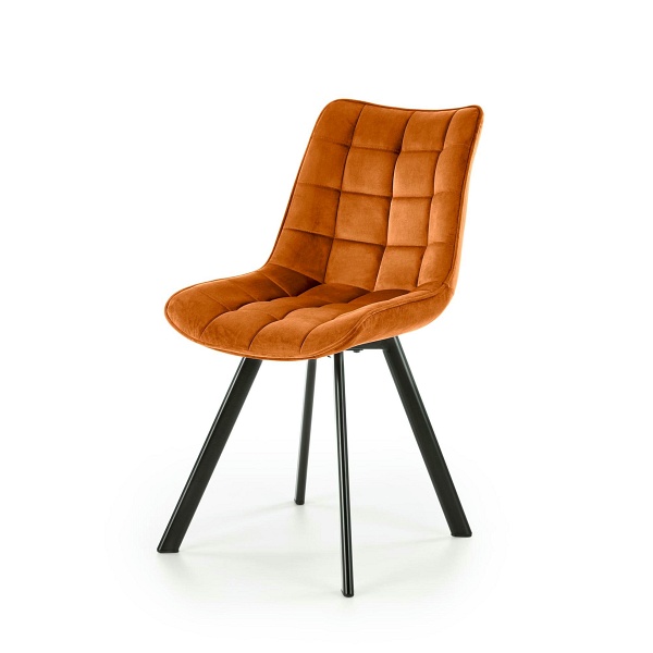 Krzesło K332 nogi - czarne, siedzisko - cynamonowy - Halmar