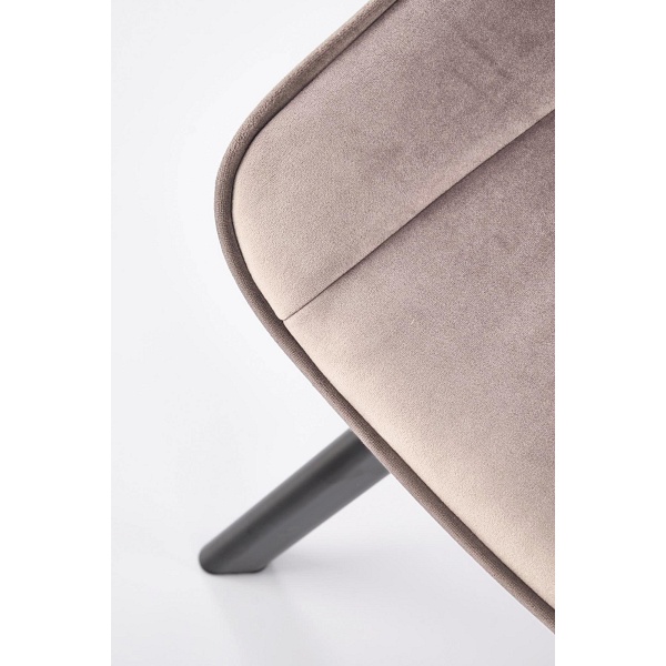 Krzesło K520 nogi - czarne, siedzisko - beżowy - Halmar