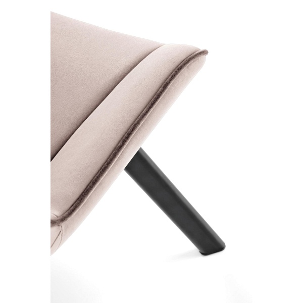 Krzesło K520 nogi - czarne, siedzisko - beżowy - Halmar