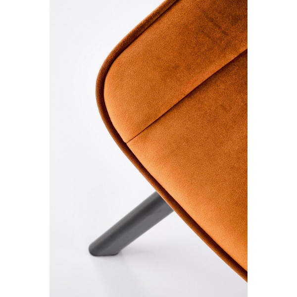 Krzesło K520 nogi - czarne, siedzisko - cynamonowy - Halmar