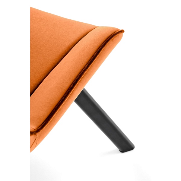 Krzesło K520 nogi - czarne, siedzisko - cynamonowy - Halmar