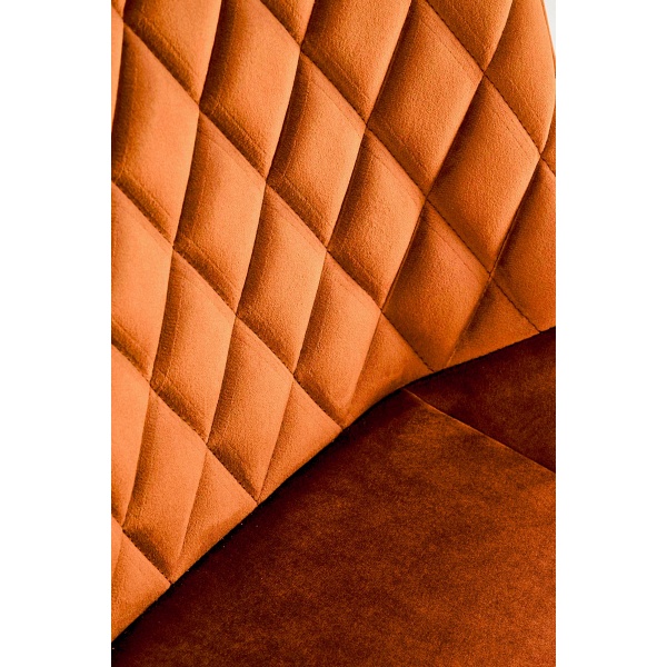 Krzesło K520 nogi - czarne, siedzisko - cynamonowy - Halmar