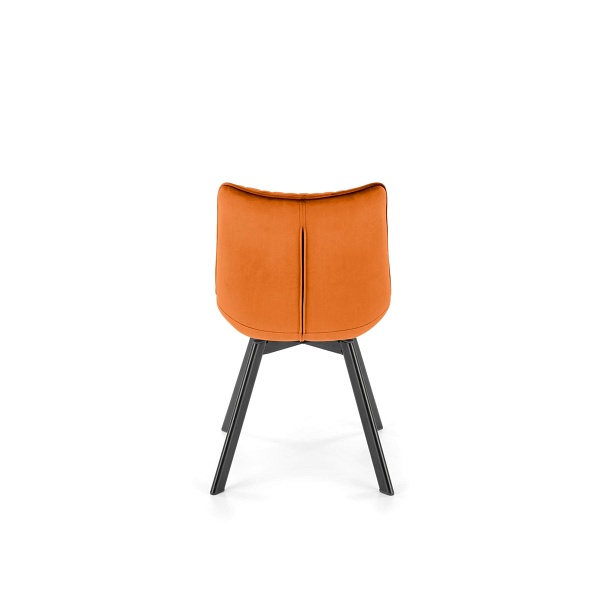 Krzesło K520 nogi - czarne, siedzisko - cynamonowy - Halmar