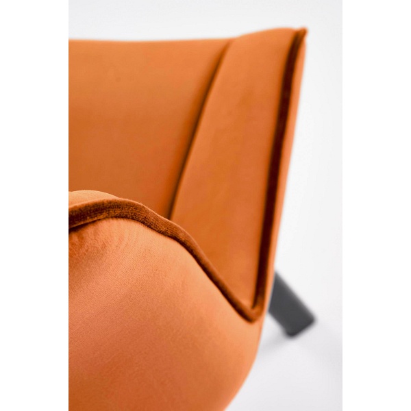 Krzesło K520 nogi - czarne, siedzisko - cynamonowy - Halmar