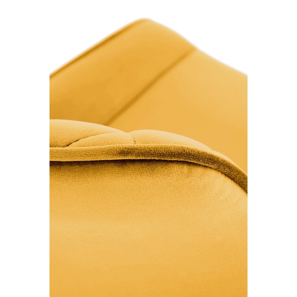 Krzesło K520 nogi - czarne, siedzisko - musztardowy - Halmar