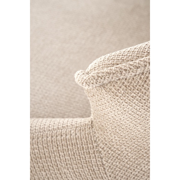 Hoker H122 nogi - czarny, siedzisko - beżowy - Halmar