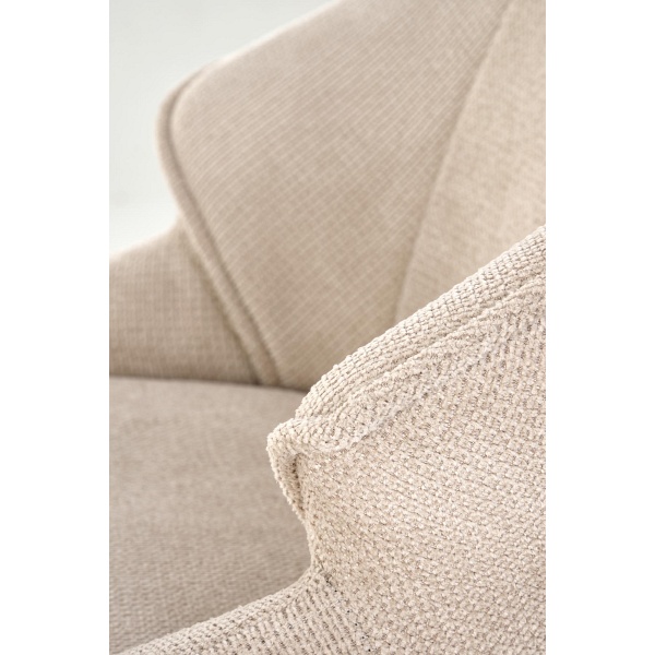 Hoker H122 nogi - czarny, siedzisko - beżowy - Halmar