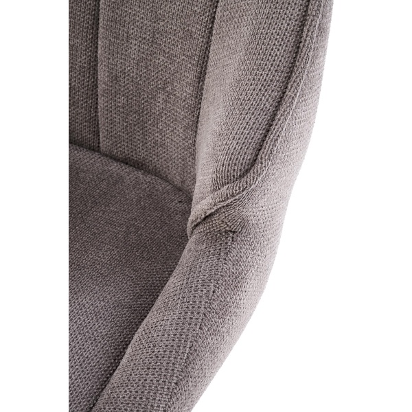 Hoker H122 nogi - czarny, siedzisko - popielaty - Halmar