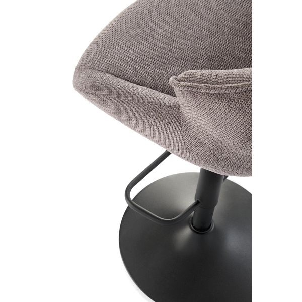 Hoker H122 nogi - czarny, siedzisko - popielaty - Halmar