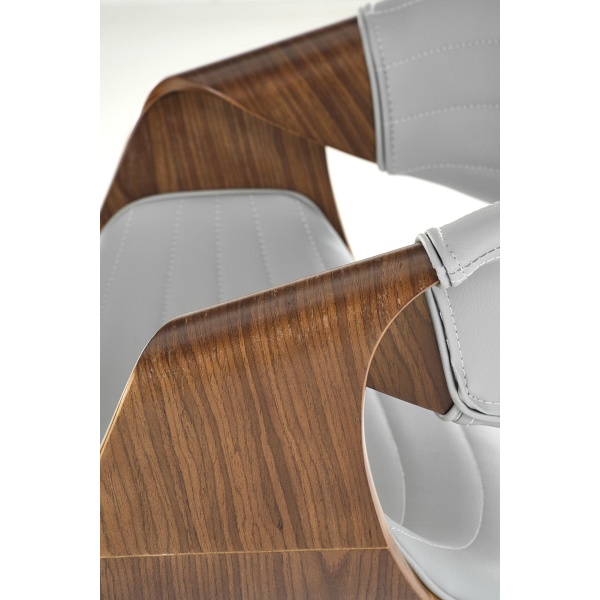 Krzesło K544 popielaty / orzechowy - Halmar