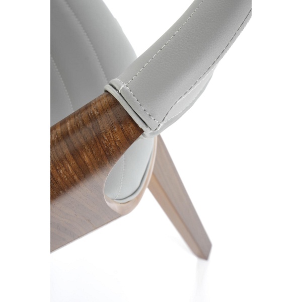 Krzesło K544 popielaty / orzechowy - Halmar